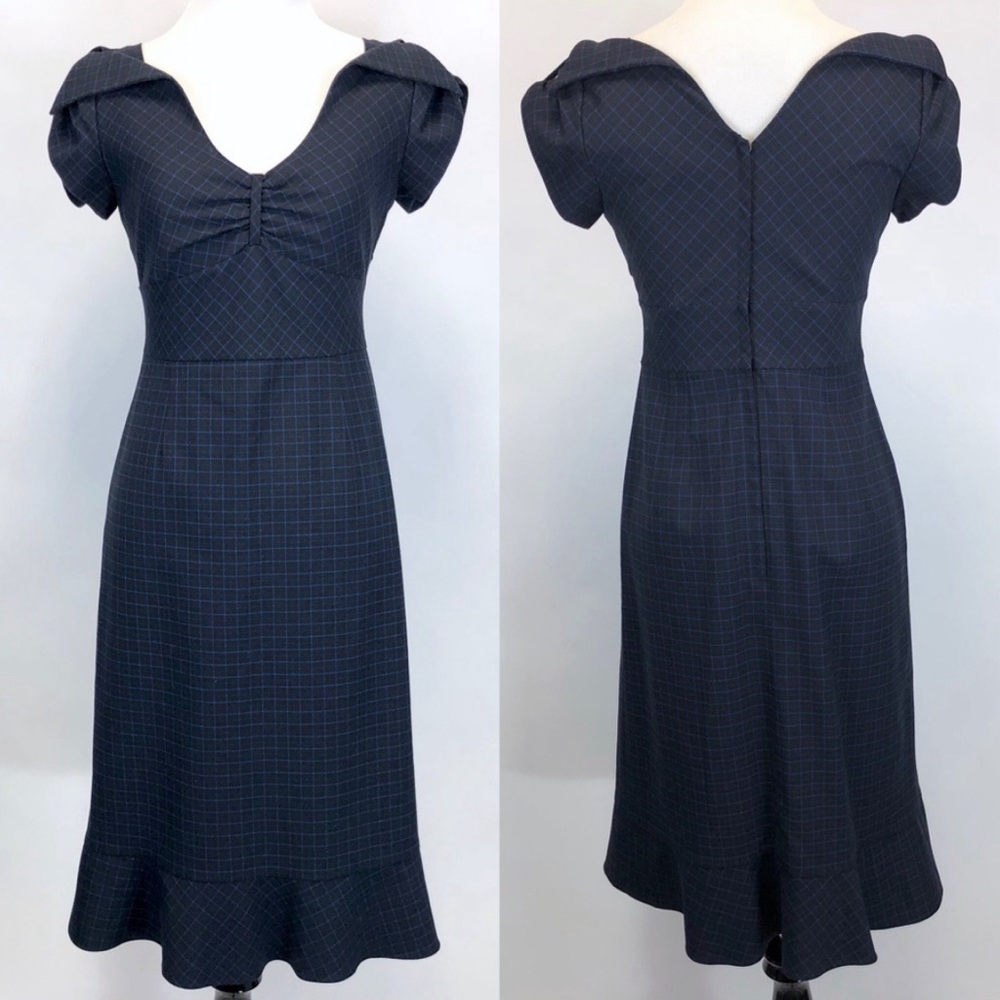 {Anthro} Maeve Tale to Tell Retro Plaid Dress